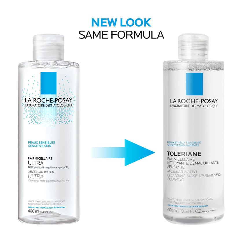 La Roche Posay Toleriane Micellar Water for Ultra Sensitive Skin, Cleanses and Removes Makeup, formulated with Glycerin & Thermal Spring Water, Hypoallergenic, Recommended by Dermatologists, 400ml 🍁 All In One Marketplace Canada