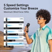 JISULIFE Handheld Fan Life7 – Ultimate Flexibility: High-Power Motor, LED Display, 5000mAh Rechargeable, 5-Speed, Foldable Design, 3-IN-1 Portable Hand/Desk/Neck Fan for Travel, Gift for Women (Black) 🍁 All In One Marketplace Canada