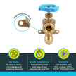SharkBite 1/2 Inch x 3/4 Inch MHT Garden Valve, Multi Turn, Push to Connect Brass Plumbing Fitting, PEX Pipe, Copper, CPVC, PE-RT, HDPE, 24622LF 🍁 All In One Marketplace Canada