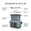 Ninja MC1001C Foodi PossibleCooker PRO 8.5 Quart Multi-Cooker, with 8-in-1 Slow Cooker,Dutch Oven,Steamer &More,Glass Lid & Integrated Spoon,Nonstick,Oven Safe Pot to 500°F,Sea Salt Gray,Sea Salt Grey 🍁 All In One Marketplace Canada