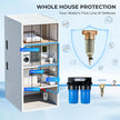 iSpring WSP-50 Reusable Whole House Spin Down Sediment Water Filter 50 Micron, 1