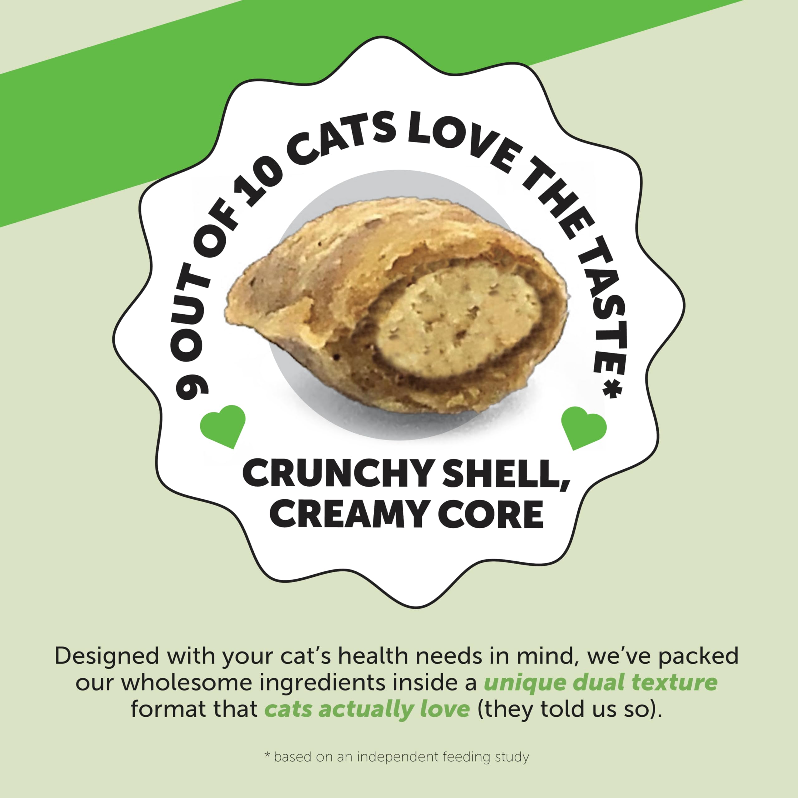 Cat Hairball Support Crunchy & Creamy Chews, Hairball Remedy Treats, Cat Furball Treatment, Supports Skin & Coat, Vitamins for Digestion, Chicken (30-Day Supply) 🍁 All In One Marketplace Canada