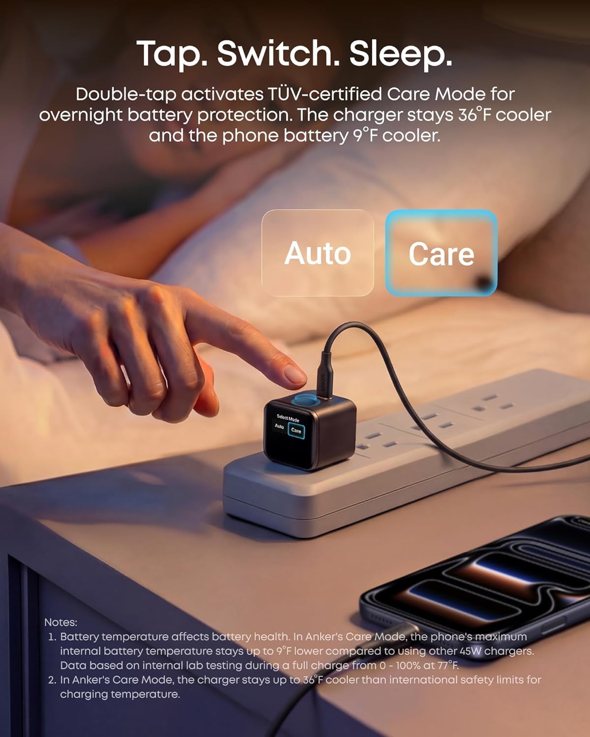 Anker Smart Display Charger,Anker Nano 45W Fast Charging USB C Charger with Smart Recognition,Built-in Care Mode,Compact with 180° Foldable Plug,for iPhone 17/16/15 Series,MacBook,Apple Watch (Orange) 🍁 All In One Marketplace Canada