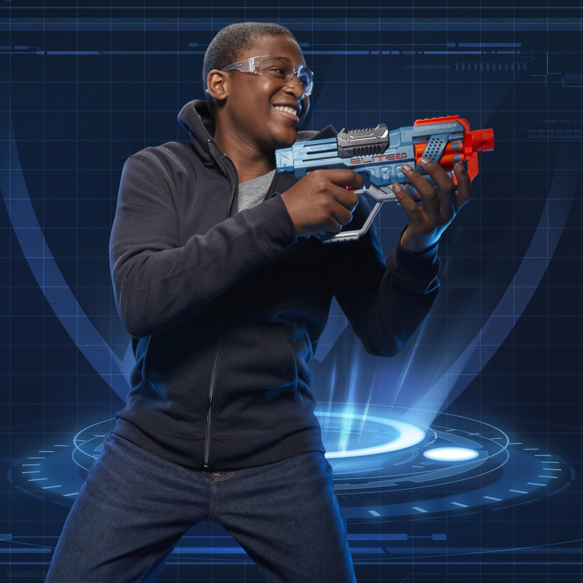 Hasbro Nerf Elite 2.0 Commander RD-6 Blaster, 12 Official Nerf Darts, 6-Dart Rotating Drum, Tactical Rails, Barrel and Stock Attachment Points, E9485 🍁 All In One Marketplace Canada