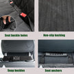Portin Dog Car Seat Covers Pet Seat Cover, Waterproof Nonslip Bench Rear Seat Cover Compatible for Middle Seat Belt Fits Most Cars Trucks and SUVs MPVs (Black-Standard Size, 53in Wide) 🍁 All In One Marketplace Canada