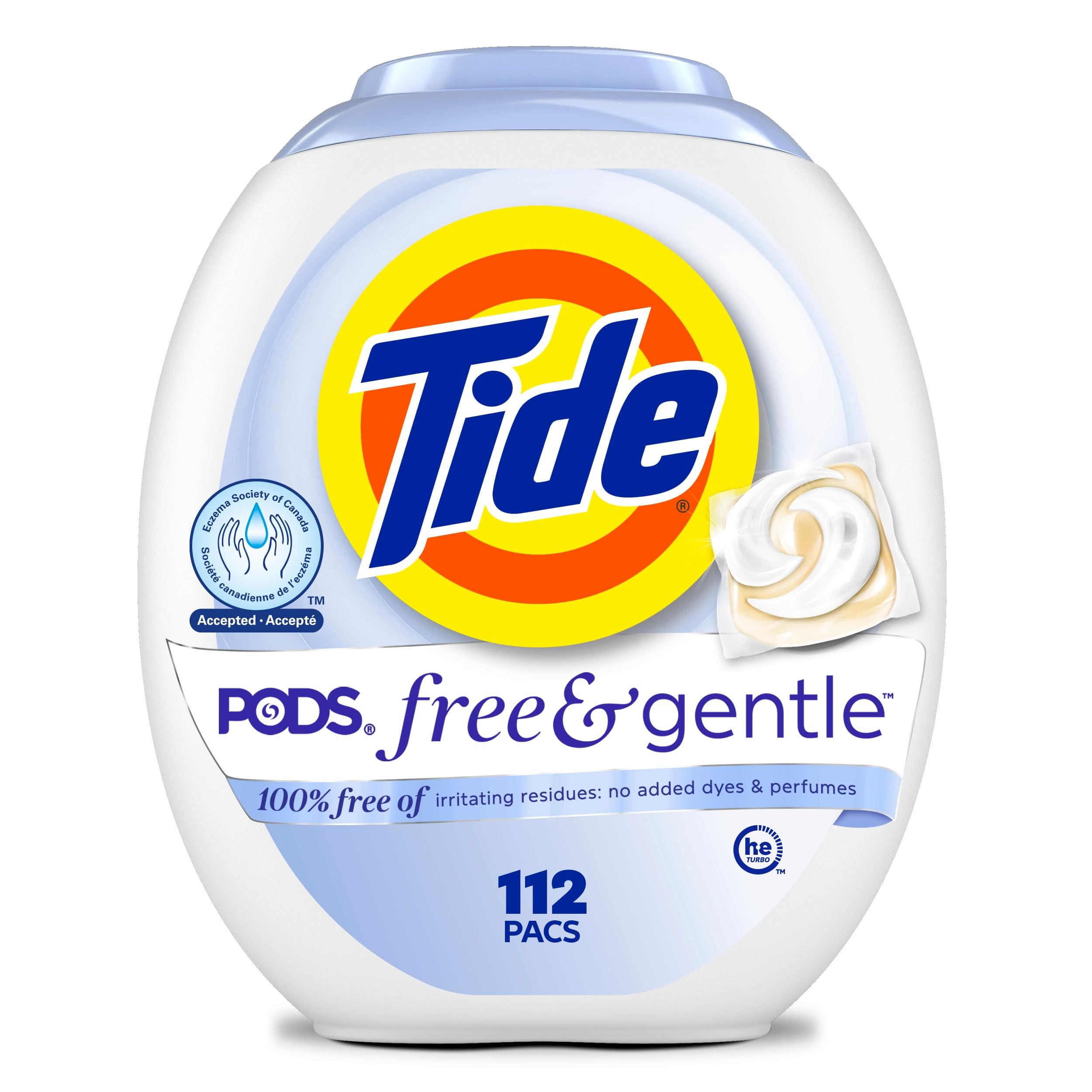 Tide PODS Free & Gentle Laundry Detergent Soap Pacs, 112 Count 🍁 All In One Marketplace Canada