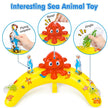 EZIGO Baby Pool Float with Canopy UPF50+ Sun Protection, Inflatable Kids Pool Float with Ocean Animal Toys for Babies 6-36 Months, Infant Swimming Float with Adjustable Safety Seat for Boys Girls 🍁 All In One Marketplace Canada