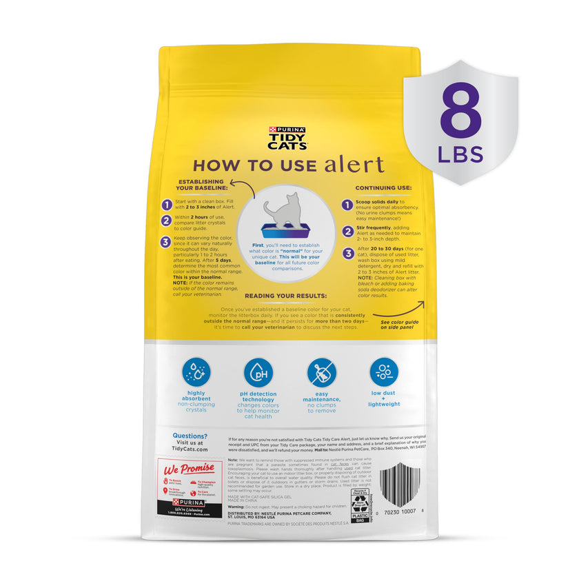 Purina Tidy Cats Tidy Care Alert Crystal Cat Litter - 8 lb. Bag 🍁 All In One Marketplace Canada