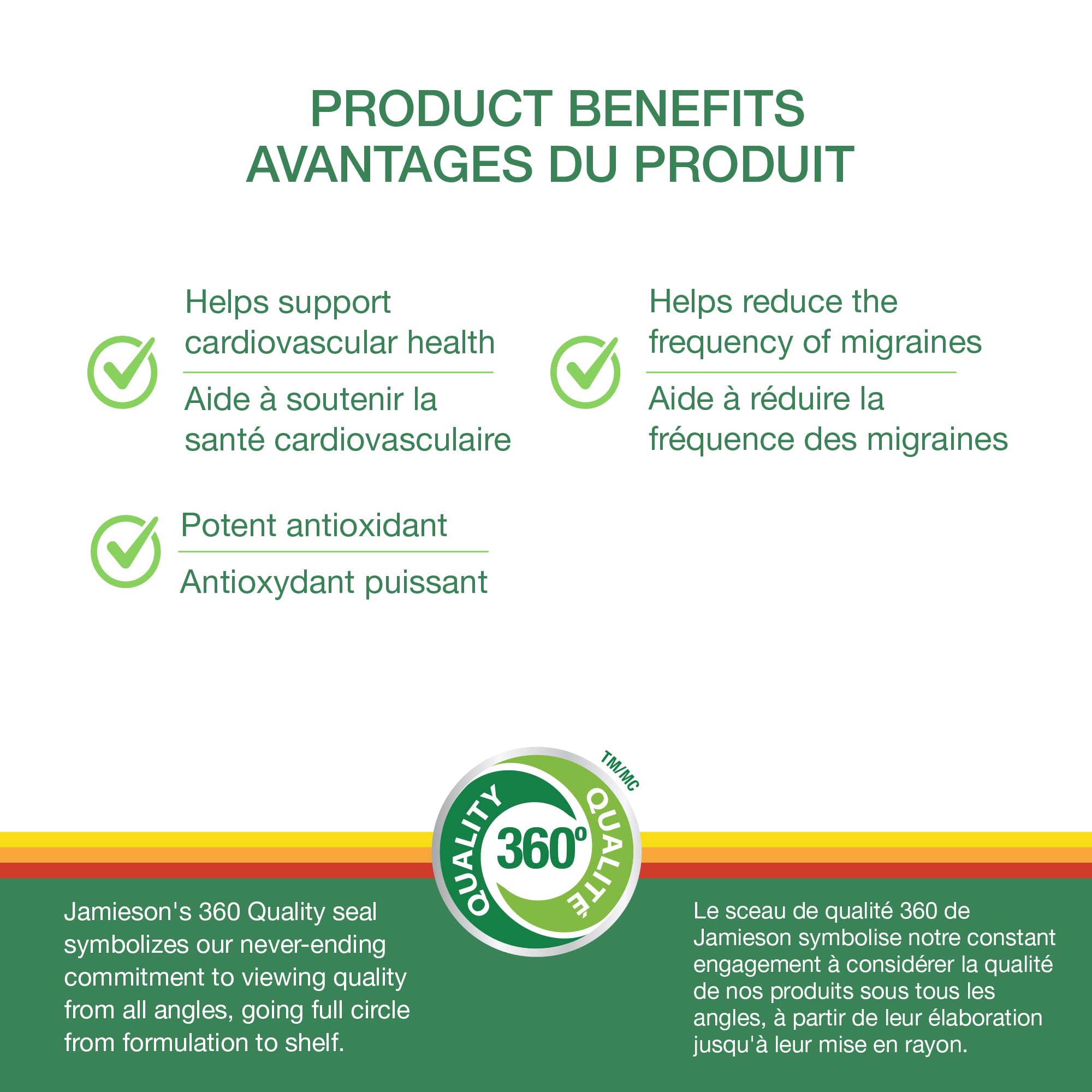 Jamieson CoQ10 Gummy, 100 mg, 60 Juicy Peach Flavoured Gummies. Supports Heart Health and Reduces Frequency of Migraines. Vegetarian, No Artificial Colours, Flavours, or Preservatives 🍁 All In One Marketplace Canada