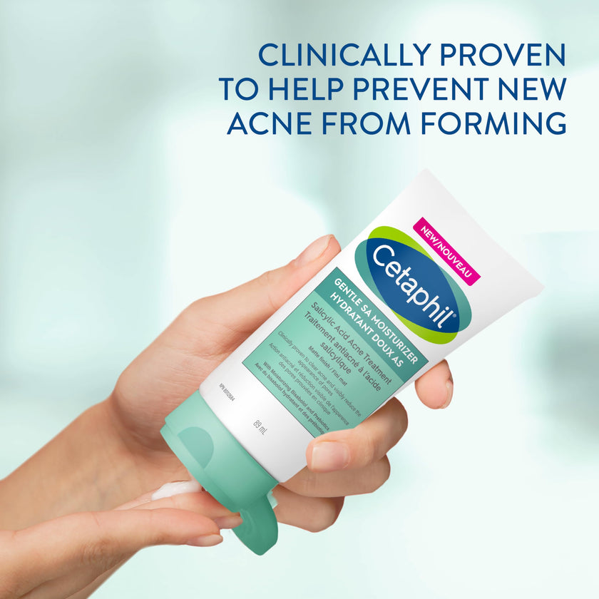 Cetaphil Gentle Clear Acne Moisturizer With Salicylic Acid | Hydrating Face Moisturizer Treats Sensitive Acne Prone Skin | Fragrance-Free | Non-Comedogenic | Dermatologist Recommended 🍁 All In One Marketplace Canada