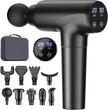cotsoco Massage Gun Deep Tissue, Muscle Massage Gun with 9 Attachment Heads 20 Speeds & Silent Brushless Motor Cordless, Handheld Percussion Back Massager Gun for Athletes, Mothers Day Gifts for Mom Dad Women Men (Black) 🍁 All In One Marketplace Canada