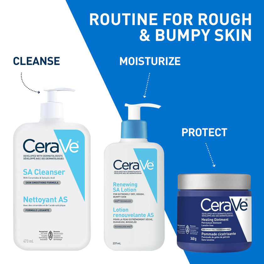 CeraVe Salicylic Acid Cleanser, Renewing Exfoliating Face Wash With Vitamin D for Normal Skin, Fragrance Free, Verified by CeraVe, 473ml 🍁 All In One Marketplace Canada