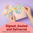 S&O Floral Thank You Cards with Envelopes – 36 Blank Cards – 4 Assorted Sunlit Meadows Designs with Gold Foil – 3.5x5