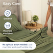 King Size 4 Piece Sheet Set - Comfy Breathable & Cooling Sheets - Hotel Luxury Bed Sheets for Women & Men - Deep Pockets, Easy-Fit, Soft & Wrinkle Free Sheets - Sage Green Oeko-Tex Bed Sheet Set 🍁 All In One Marketplace Canada