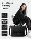 HOTOR Travel Duffel Bag - Large Weekender Bags for Women, Carry On Bag with Shoe Compartment, Overnight Bag with Toiletry Bag for Travel Essentials and Travel Accessories, Black, 34.0 x 45.0 x 20.0 cm 🍁 All In One Marketplace Canada