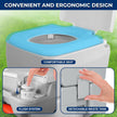SerenLife Portable Toilet - 5.2 Gallon Camping and RV Porta Potty, Flushable, Leak Proof and Detachable Waste Tank, Ideal for Road Trip, Boats, Travel and Hiking Gear Essentials 🍁 All In One Marketplace Canada