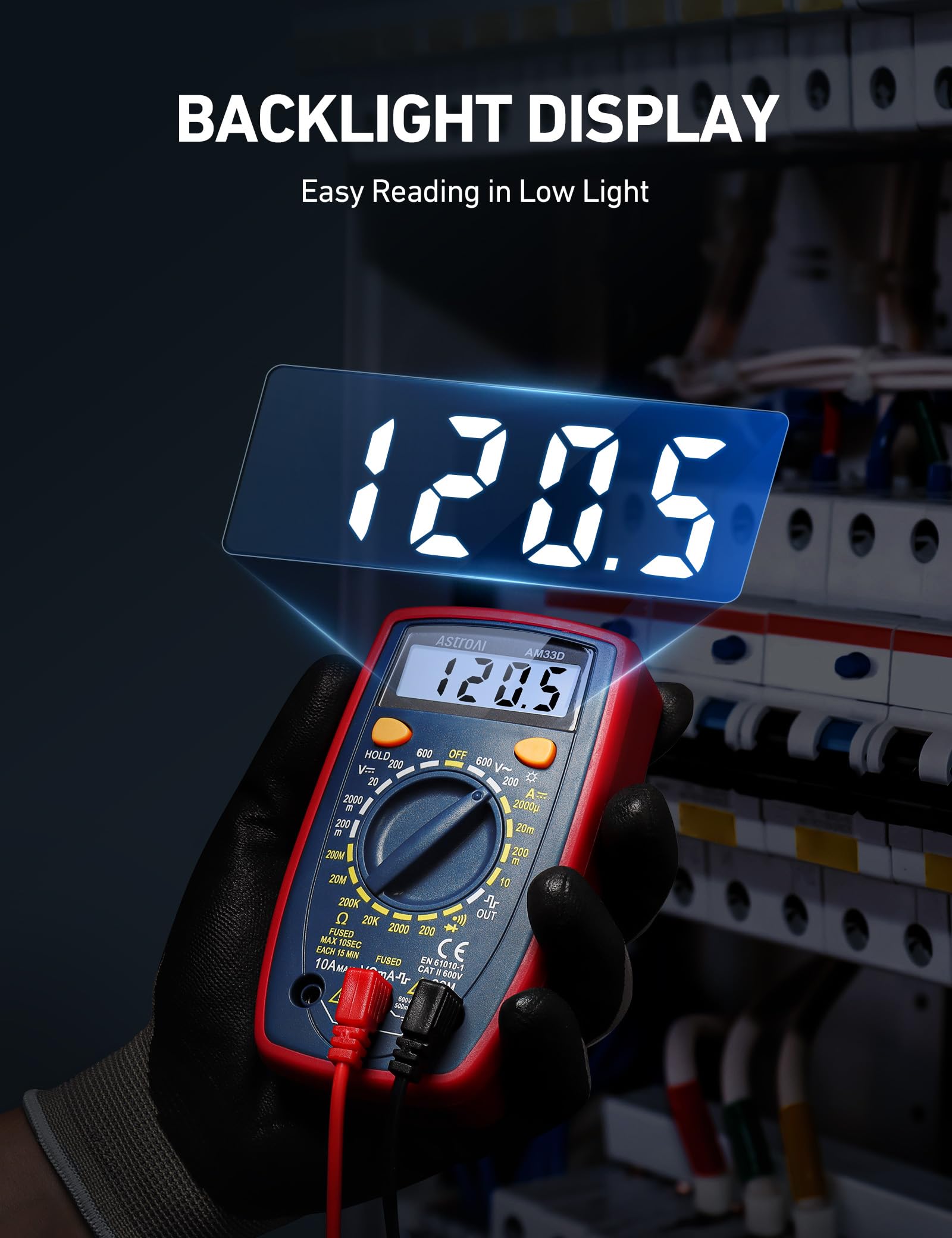 AstroAI Digital Multimeter 2000, Multimeter Tester with Volt Amp Ohm, Multi Meter Measures Voltage, Current, Resistance, Continuity and Diode, Backlight LCD Display, Blue 🍁 All In One Marketplace Canada