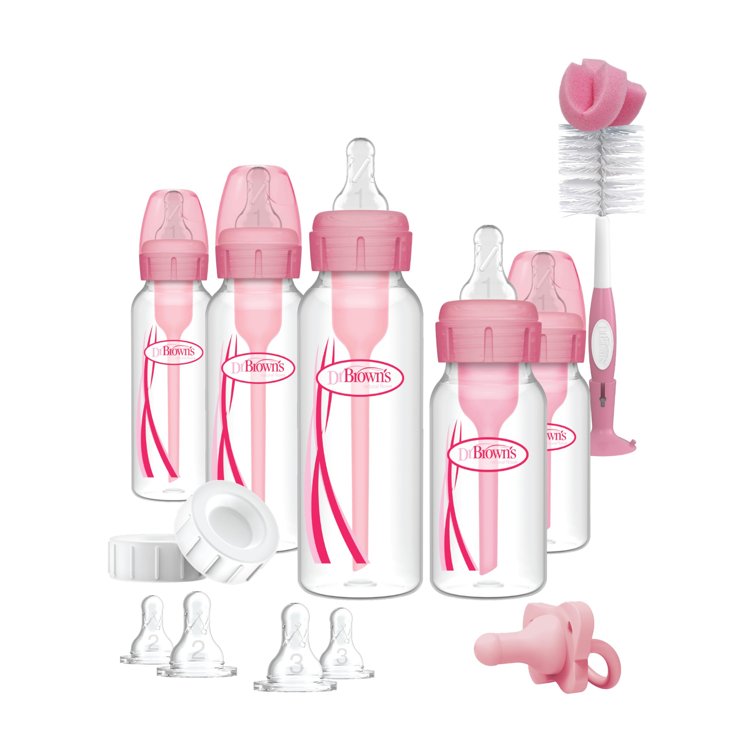 Dr. Brown’s™ Options+™ Deluxe Bottle Essentials, Pink 🍁 All In One Marketplace Canada