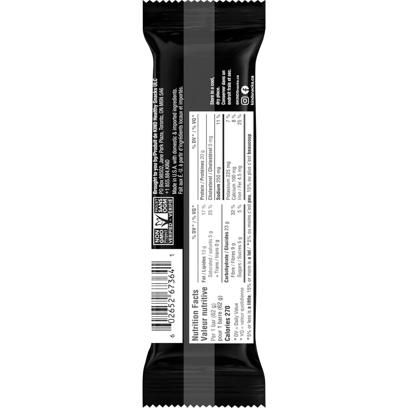 KIND PROTEIN+ Peanuts & Dark Chocolate, 62 g, 12 Count 🍁 All In One Marketplace Canada