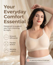 SHAPERMINT Wireless Bras for Women - Full Support Seamless Bralette, Compression Sports Bra, Plus Size Minimizer Bras, Padded Wirefree Bra for Women Nude 🍁 All In One Marketplace Canada