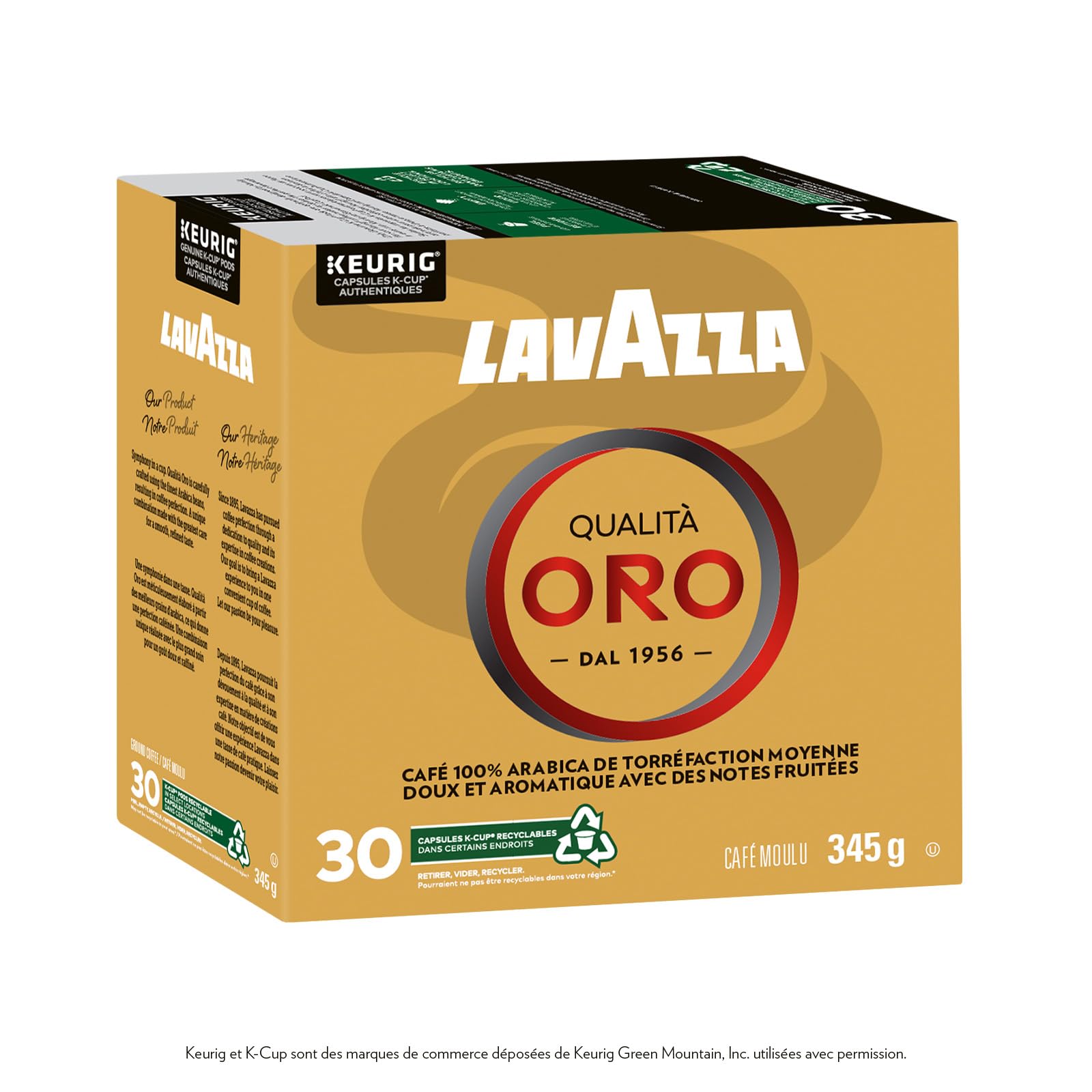 Lavazza Qualità Oro Medium Roast K-Cup Coffee Pods, 30 Count For Keurig Coffee Makers 🍁 All In One Marketplace Canada