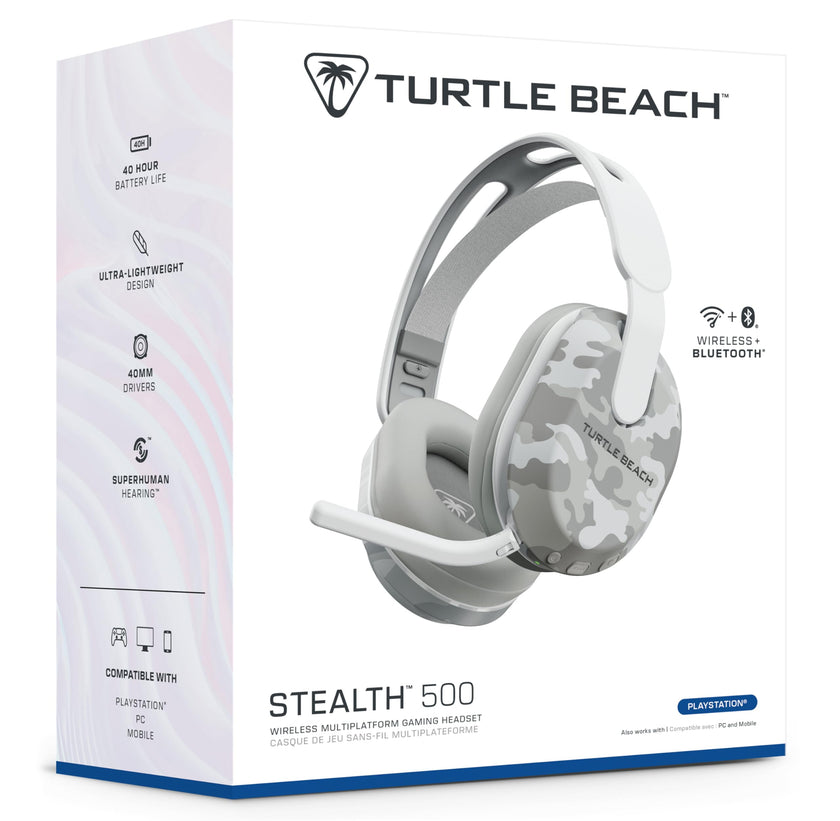 Turtle Beach Stealth 500 Arctic Camouflage PlayStation Wireless Gaming Headset w/ 40 Hour Battery and Bluetooth for PS5, PS4, PC and Mobile 🍁 All In One Marketplace Canada