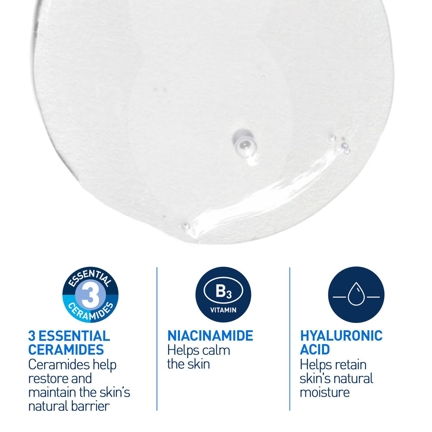 CeraVe Foaming Face Wash, Gel Face Cleanser for Normal to Oily Skin, Removes Excess Oil & Dirt, with Hyaluronic Acid, Niacinamide & Ceramides, Fragrance-Free, Recommended by Dermatologists, 562mL 🍁 All In One Marketplace Canada