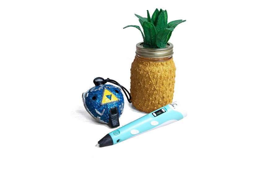 SCRIB3D P1 3D Printing Pen with Display - Includes 3D Pen, 3 Starter Colors of PLA Filament, Stencil Book + Project Guide, and Power Adapter 🍁 All In One Marketplace Canada