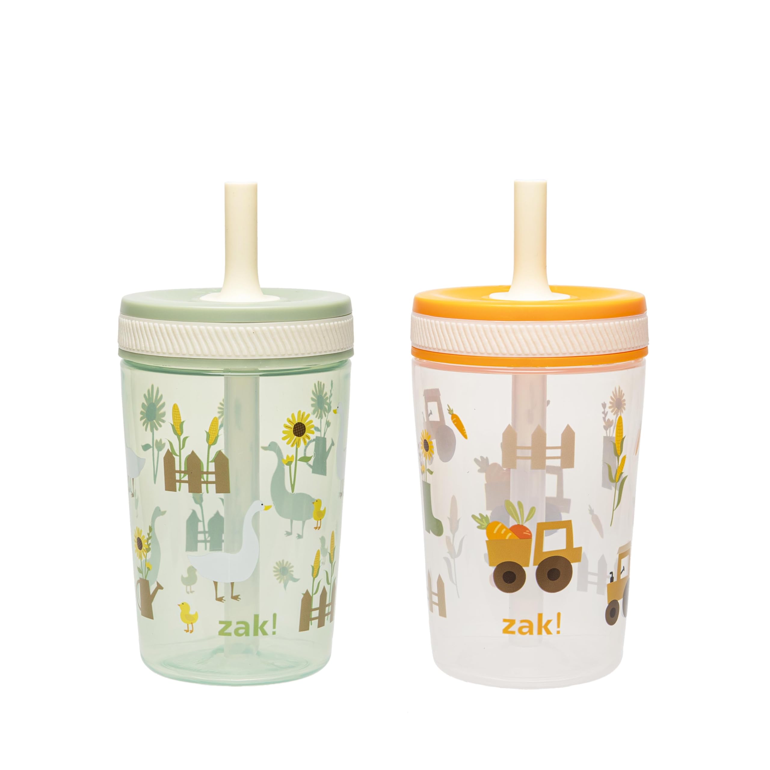 Zak Designs Silly Goose-Harvest Kelso 15oz Leak-Proof Toddler Cups, 2-Pack 🍁 All In One Marketplace Canada