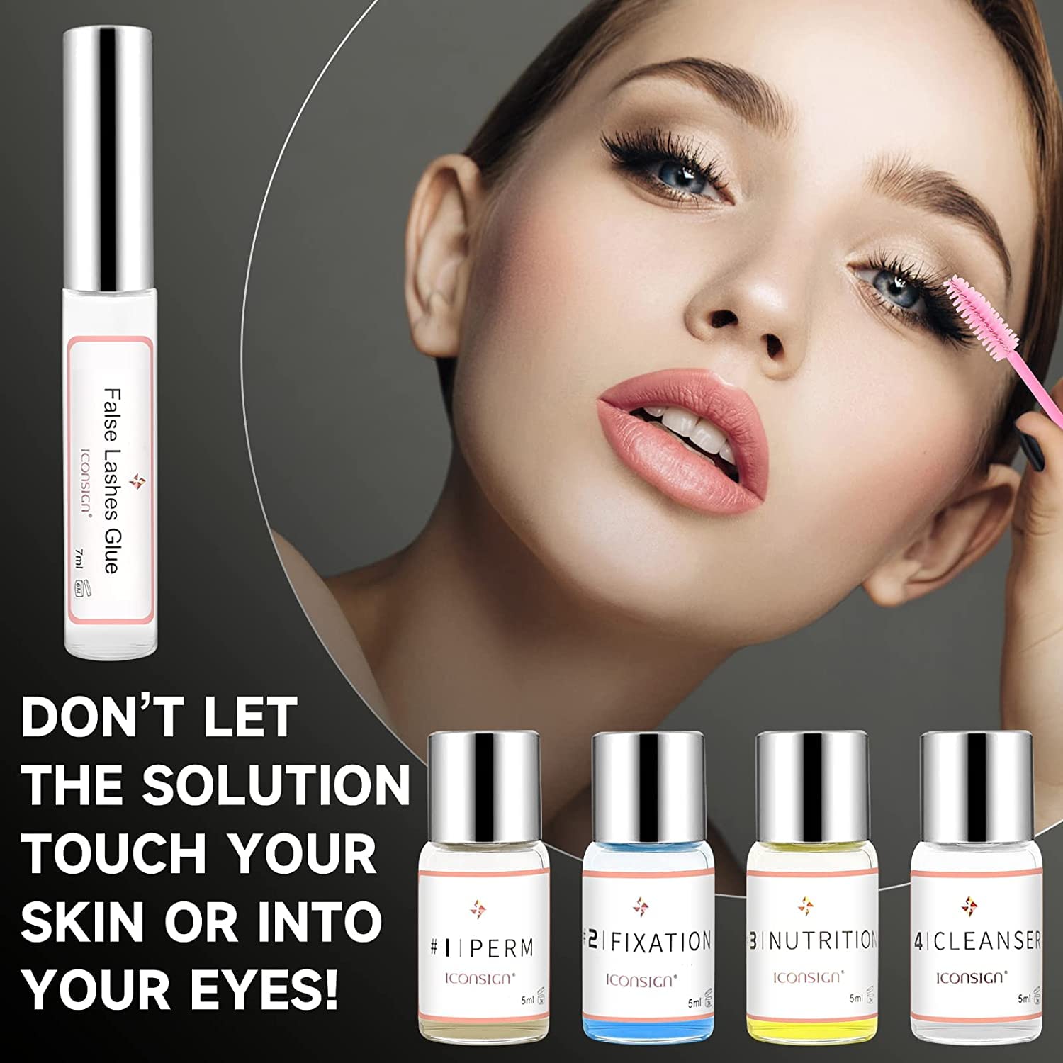 Lash Lift Kit - Eyelash Perm Kit - Professional Eyelash Curling Set - Glue Upgraded Version - Semi-Permanent Curling Perming Wave Suitable For Salon at Home (White) 🍁 All In One Marketplace Canada