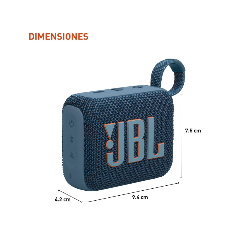 JBL Go 4 - Ultra-Portable, Waterproof and Dustproof Bluetooth Speaker, 7-Hour Built-in Battery, Made in Part with Recycled Materials (Blue) 🍁 All In One Marketplace Canada