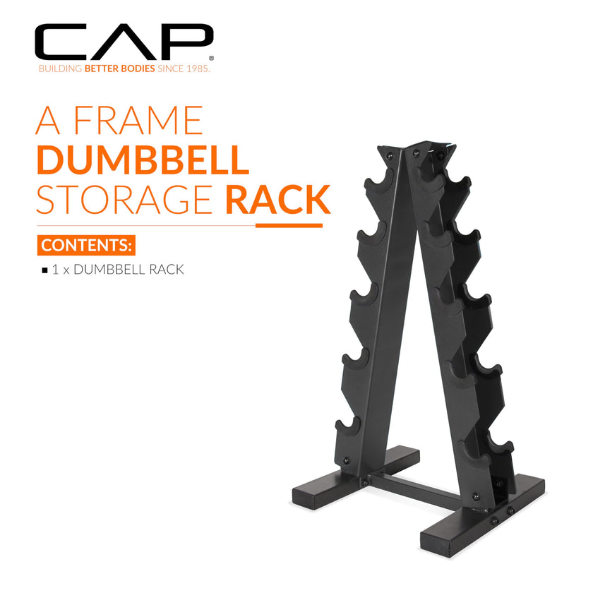CAP Barbell A-Frame Dumbbell Hand Weight Vertical Storage Rack - Carbon 🍁 All In One Marketplace Canada
