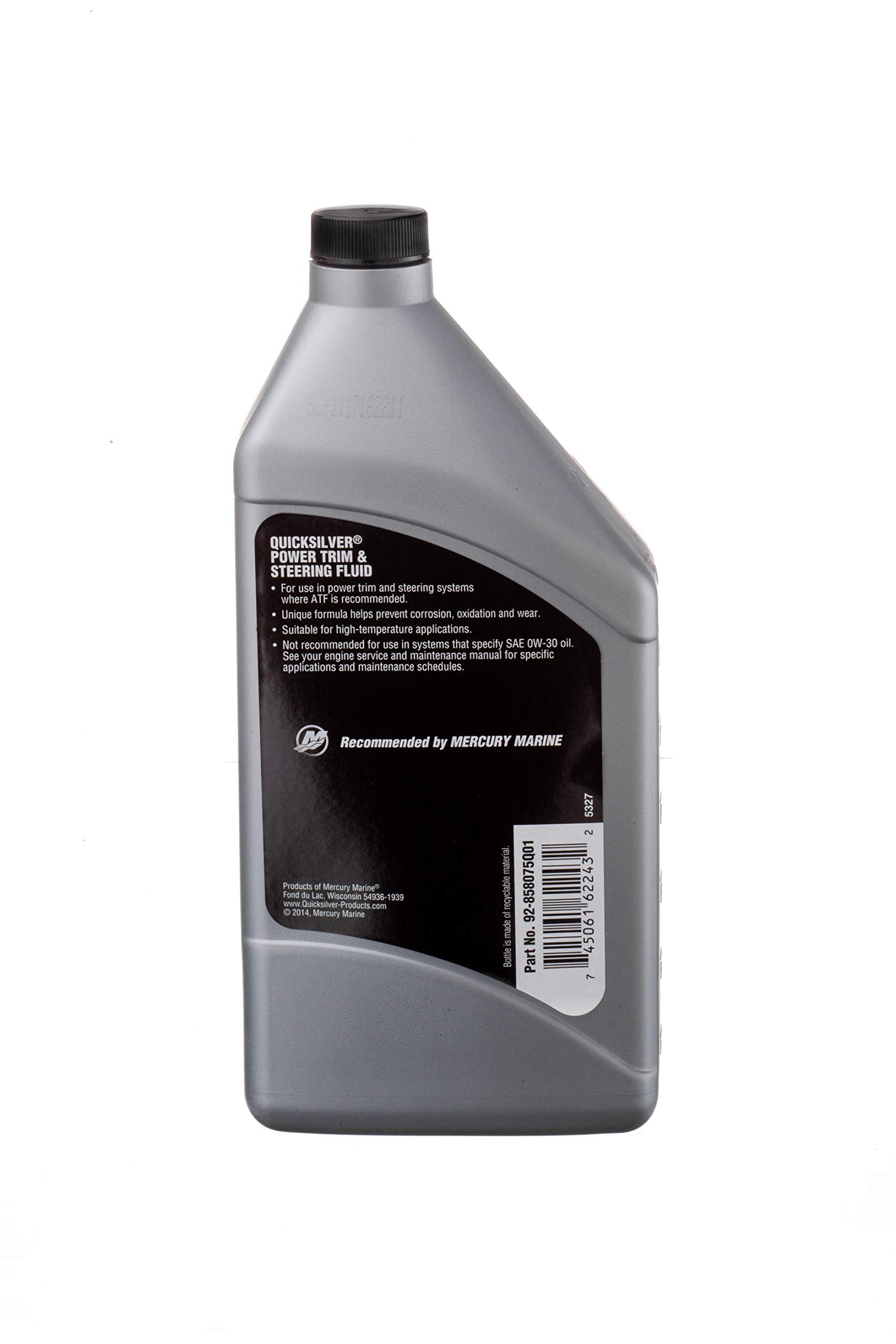 Quicksilver 858075Q01 Power Trim and Steering Fluid, 32 Oz. Bottle 🍁 All In One Marketplace Canada