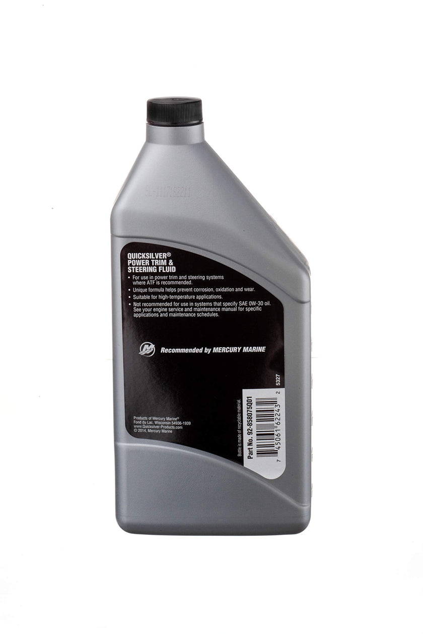Quicksilver 858075Q01 Power Trim and Steering Fluid, 32 Oz. Bottle 🍁 All In One Marketplace Canada