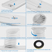 Portable Air Conditioner Window Kit with 5.9