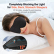 LitBear Sleep Mask for Side Sleeper Women Men, Eye Mask for Sleeping Light Blocking, 3D Contoured Cup Sleeping Mask, Soft Breathable Sleep Eye Mask with Adjustable Elastic Strap for Flight Nap 🍁 All In One Marketplace Canada
