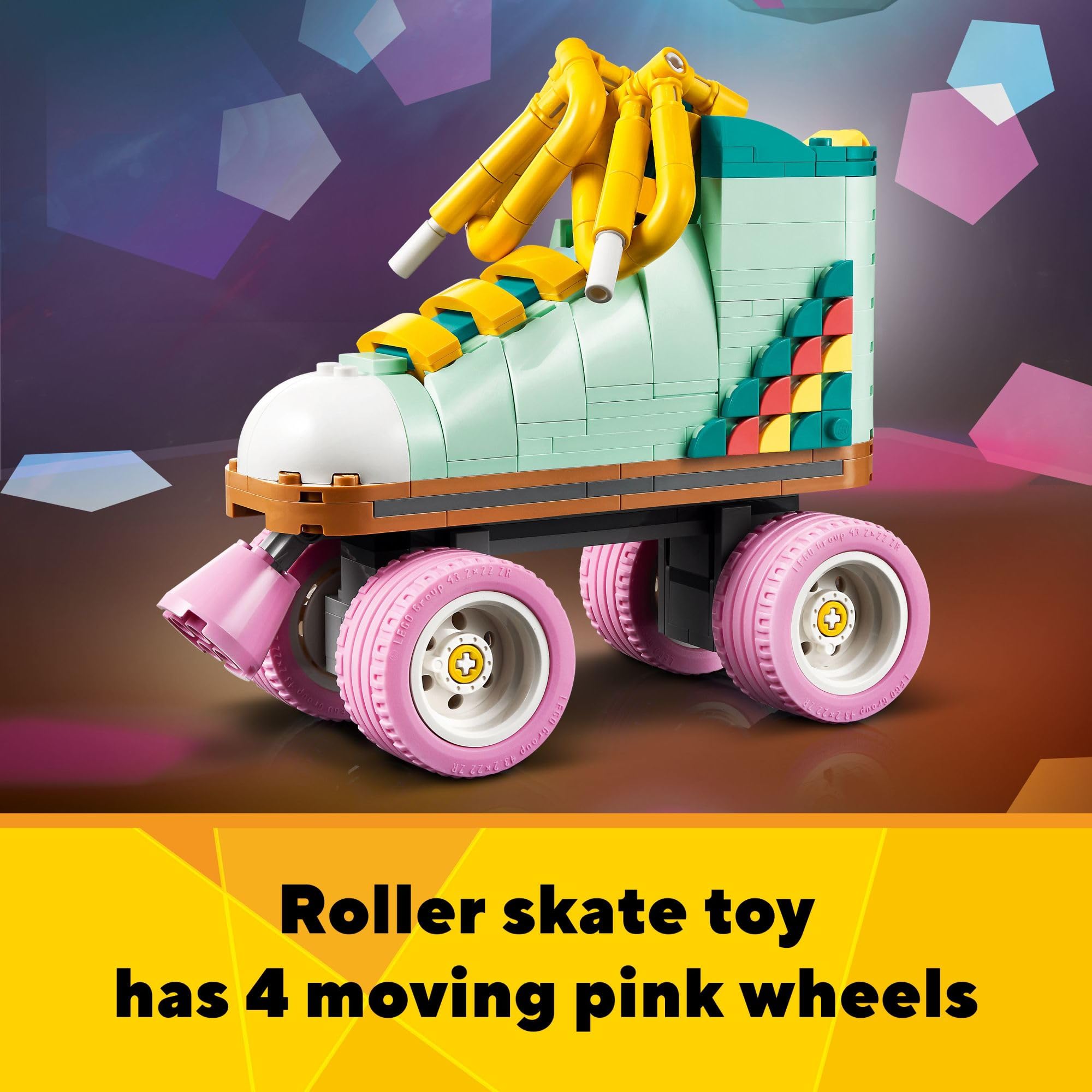 LEGO Creator 3 in 1 Retro Roller Skate Building Kit, Transforms from Roller Skate Toy to Mini Skateboard to Boom Box Radio, Birthday Gift for Skaters, Cool Toy for Boys and Girls Ages 8 and Up, 31148 🍁 All In One Marketplace Canada