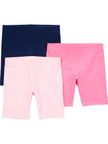 Simple Joys by Carter's Toddler Girls' 3-Pack Bike Shorts, Pink, Navy, 5T 🍁 All In One Marketplace Canada