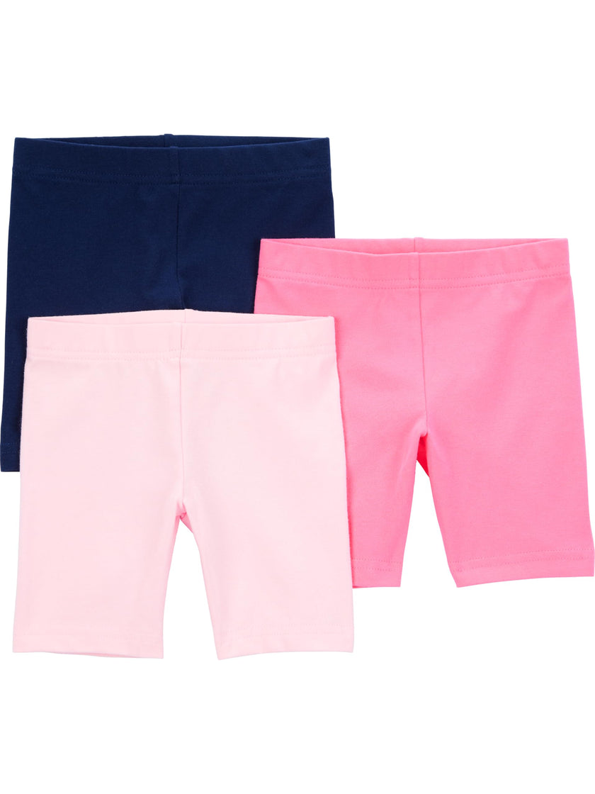 Simple Joys by Carter's Toddler Girls' 3-Pack Bike Shorts, Pink, Navy, 4T 🍁 All In One Marketplace Canada