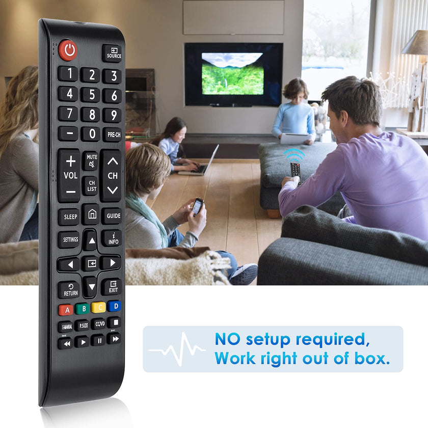 (Pack of 2) Universal Remote for Samsung TV Remote, Replacement for All Samsung Smart TV LED QLED UHD LCD HDTV Frame Curved 4K 8K 3D Series TV 🍁 All In One Marketplace Canada