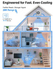 Hisummer Register Booster Fan for 4