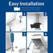 BEMIS 7300SLEC 000 Toilet Seat Will Slow Close and Removes Easy for Cleaning, Elongated, White 🍁 All In One Marketplace Canada