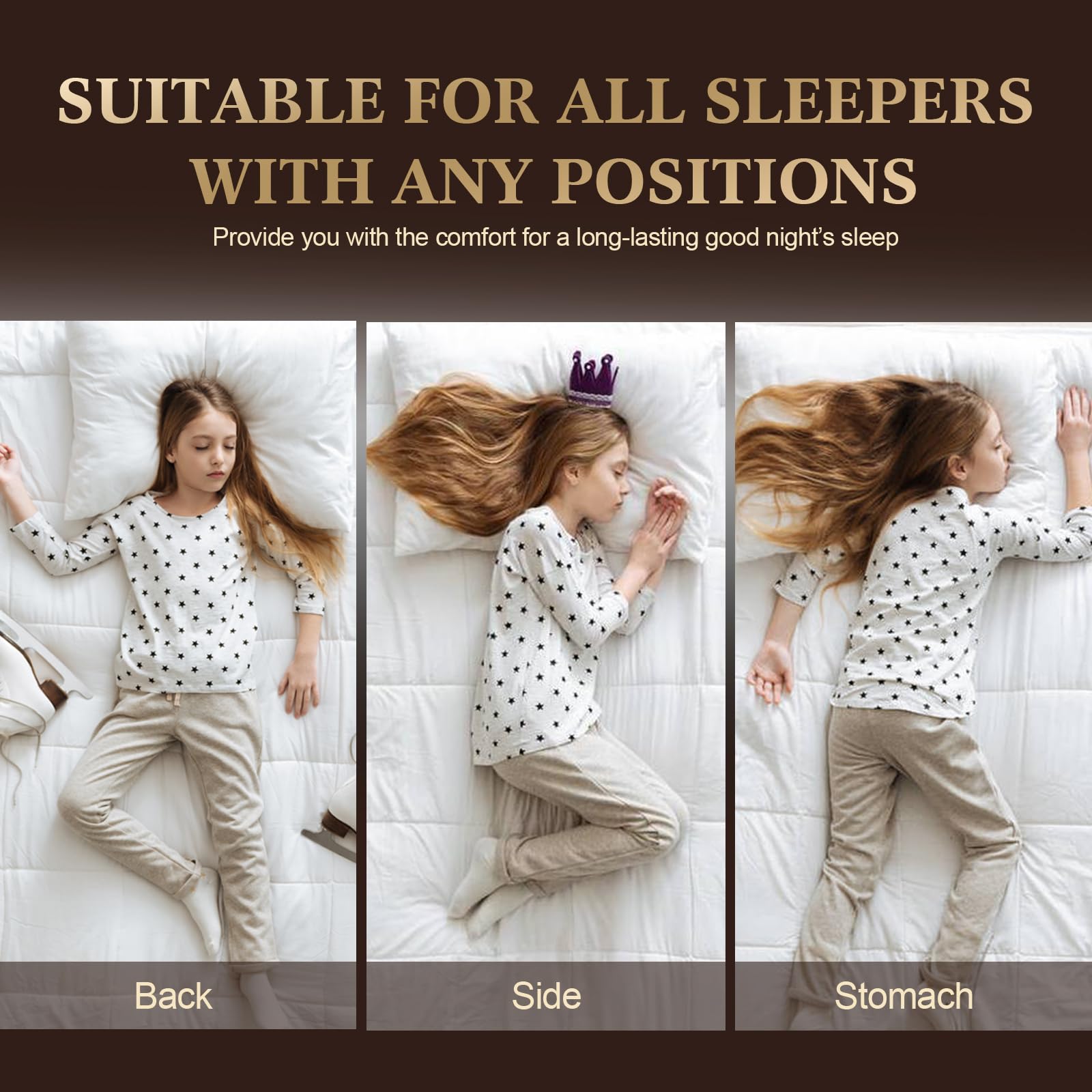 SHERWOOD Pillows Standard Size 2 Pack Hotel Pillow with Cotton Cover and Down Alternative Fiber Fill Bed Pillow for Sleeping (White, Standard 20x26 inch) 🍁 All In One Marketplace Canada