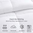 Comforter Twin Size Goose Down Alternative Microfiber Quilted Solid Comforter/Duvet Insert - Ultra Soft Hypoallergenic Bedding - Medium Warmth for All Seasons Twin Comforter - White 🍁 All In One Marketplace Canada