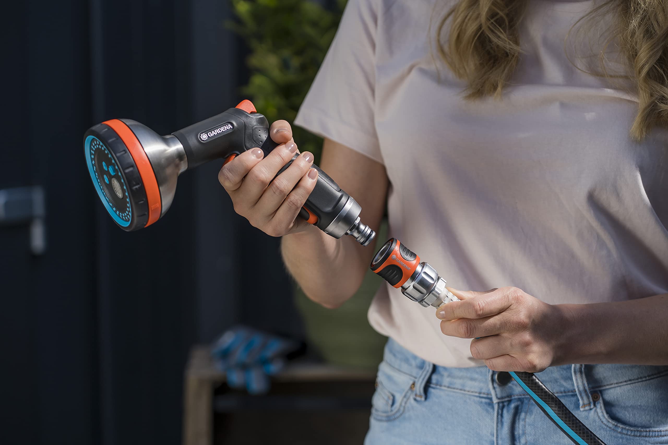 Gardena 9042-M 4-Piece Premium Metal Quick Connector Starter Set, for Any 5/8 Inch or 1/2 Inch Garden Hose, Sprinkler or Spray Nozzle, Made in Germany 🍁 All In One Marketplace Canada
