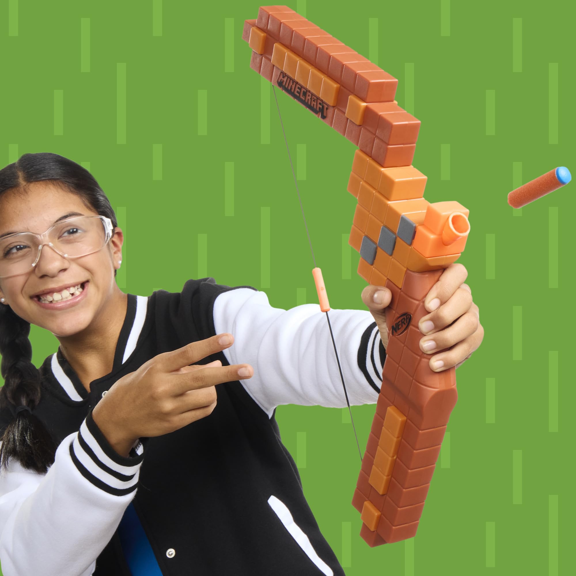 Nerf Minecraft Bow Dart Blaster, Pull-Back String Priming, 8 Nerf N1 Darts Compatible Only with Nerf N1 Dart Blasters, Ages 8+ 🍁 All In One Marketplace Canada