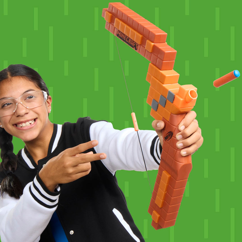 Nerf Minecraft Bow Dart Blaster, Pull-Back String Priming, 8 Nerf N1 Darts Compatible Only with Nerf N1 Dart Blasters, Ages 8+ 🍁 All In One Marketplace Canada