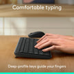 Logitech K250 Bluetooth Keyboard with Numpad, Easy Connectivity, Compact Wireless Keyboard Made with Recycled Plastic, Spill-Resistant, Comfortable Keys - Windows/MacOS - Graphite 🍁 All In One Marketplace Canada