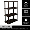Koolatron Oscar Heavy Duty Plastic Storage Shelves- for Garage, Kitchen, Bathroom Basement, Kids Room, Toys,Stackable 4-Tier Black, Organizer Rack for Books Shoes, Pantry, Cleaning, Made in Canada 🍁 All In One Marketplace Canada