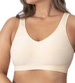 SHAPERMINT Wireless Bras for Women - Full Support Seamless Bralette, Compression Sports Bra, Plus Size Minimizer Bras, Padded Wirefree Bra for Women Nude 🍁 All In One Marketplace Canada